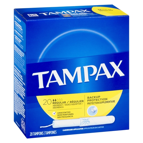 Tampax - Tampons - Regular Unscented 20pk, 1 Each