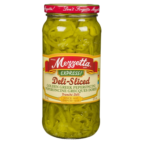 Mezzetta - Deli-Sliced Golden Greek Peperoncini 375ml, 1 Each