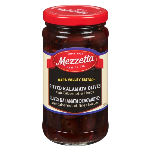 Mezzetta - Napa Valley Bistro - Pitted Kalamata Olives with Cabernet & Herbs 250ml, 1 Each