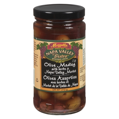 Mezzetta - Napa Valley Bistro Gourmet Olives - Medley 212g, 1 Each