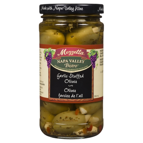 Mezzetta - Napa Valley Bistro Gourmet Olives - Garlic Stuffed 250ml, 1 Each