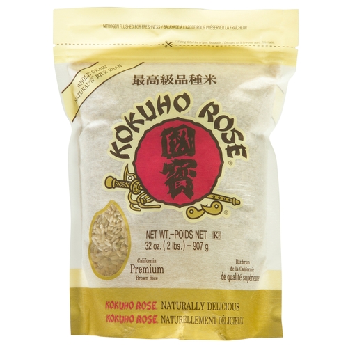 Kokuho Rose - California Premium Brown Rice 907g, 1 Each