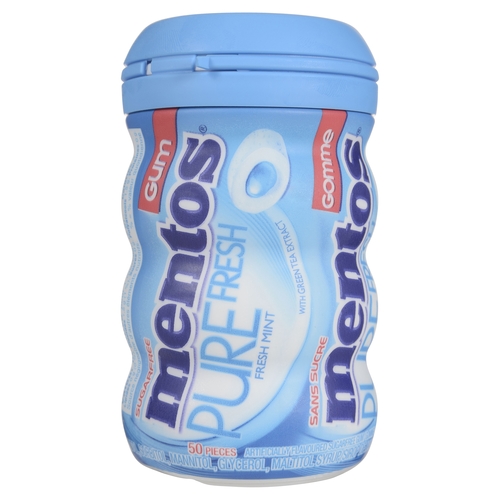 Mentos Pure Fresh Sugar-Free Gum - Fresh Mint 50/2g, 1 Each