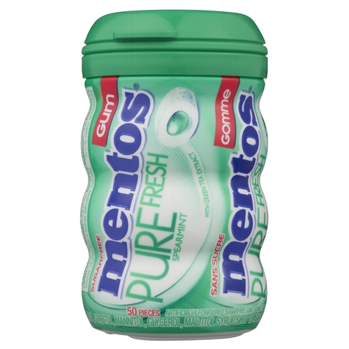 Mentos Pure Fresh Sugar-Free Gum - Spearmint 50/2g, 1 Each