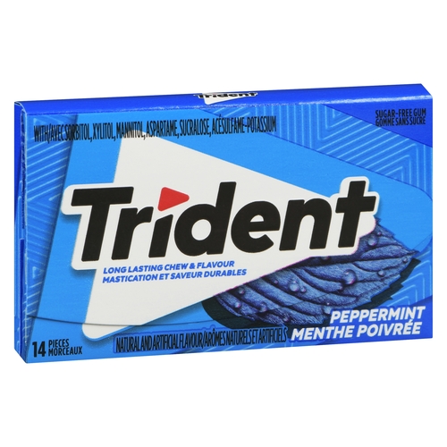 Trident Sugar-Free Gum - Peppermint 14s