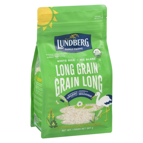 Lundberg - Organic Rice - Long Grain White 907g, 1 Each