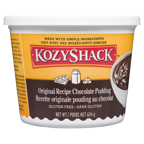 Kozy Shack Chocolate Pudding Low Fat 624g, 1 Each