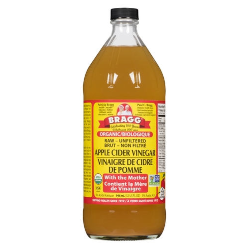 Bragg - Organic Apple Cider Vinegar - Raw Unfiltered 946ml, 1 Each