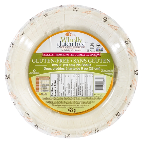 Wholly Wholesome - Gluten-Free Pie Shells 9" 2's 425g