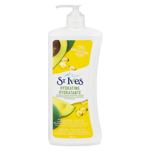 St. Ives - Hydrating Body Lotion - Vitamin E & Avocado 600ml