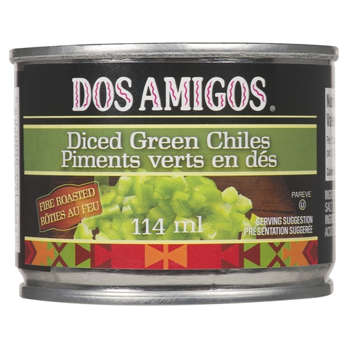 Dos Amigos - Diced Green Chiles 114ml, 1 Each