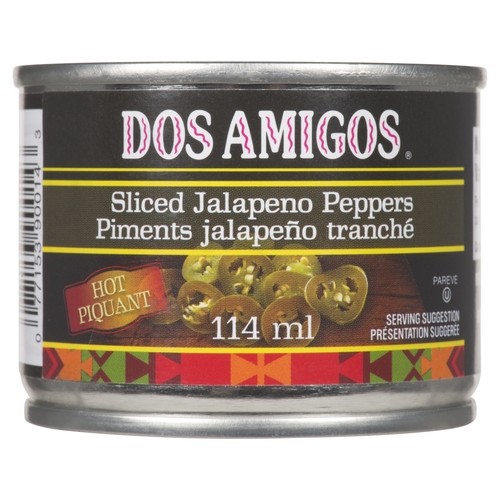 Dos Amigos - Sliced Jalapeño Peppers 114ml, 1 Each