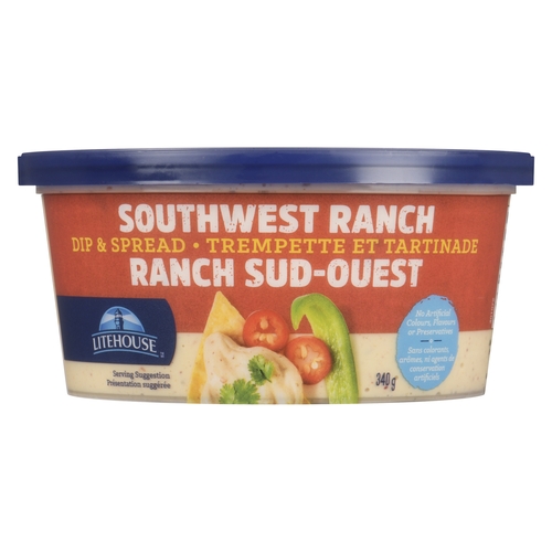 Litehouse - Dip & Spread - Southwest Ranch 340g, 1 Each