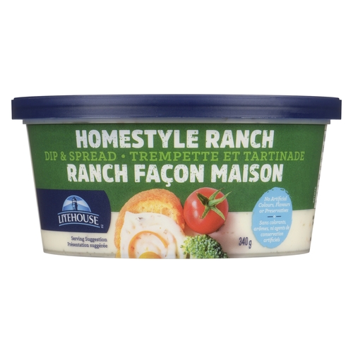 Litehouse - Dip & Spread - Homestyle Ranch 340g, 1 Each