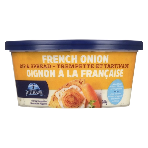 Litehouse - Dip & Spread - French Onion 340g, 1 Each