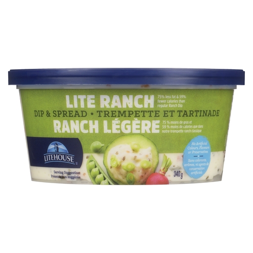 Litehouse - Dip & Spread - Lite Ranch 340g, 1 Each