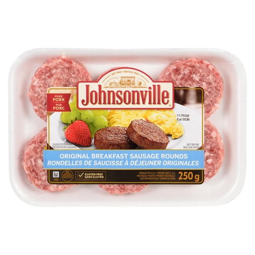 Johnsonville - Breakfast Sausages - Original Recipe Rounds 250g