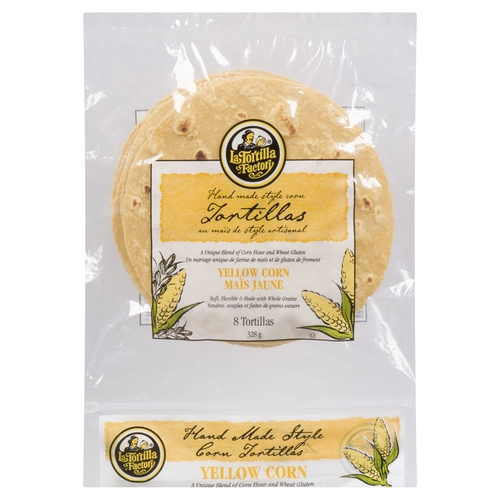 La Tortilla Factory - Tortillas - Yellow Corn & Wheat 8's 328g, 1 Each