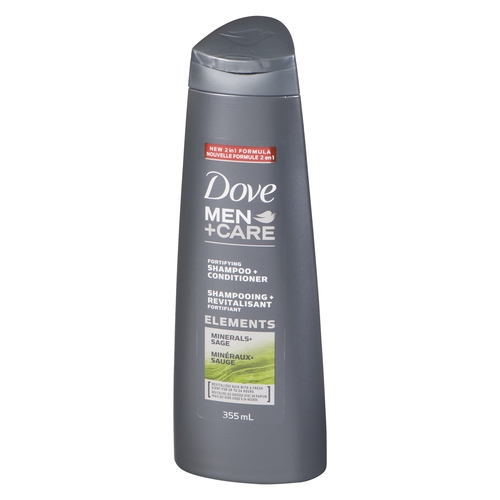 Dove - Men+Care - Elements Minerals+Sage Fortifying Shampoo + Conditioner 355ml