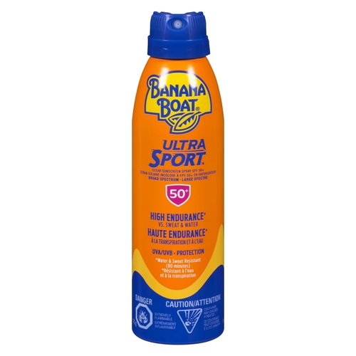 Banana Boat - Ultra Sport Clear Sunscreen Spray SPF 50+ 170g, 1 Each