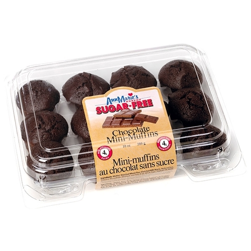 Ann Marie's Bakery - No Sugar Added - Chocolate Mini Muffins 283g, 1 Each