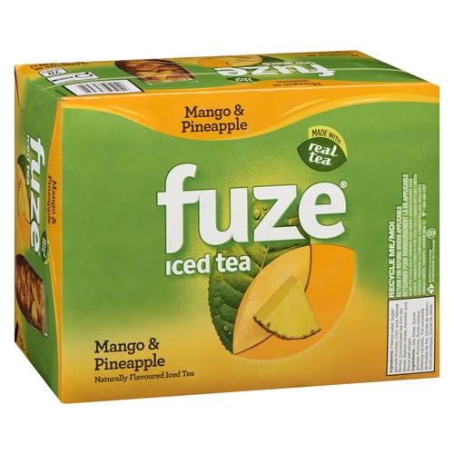 Fuze Iced Tea - Mango & Pineapple 12/341ml, 1 Each
