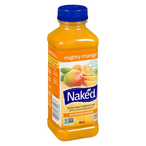 Naked 100% Fruit Smoothie - Mighty Mango 450ml, 1 Each