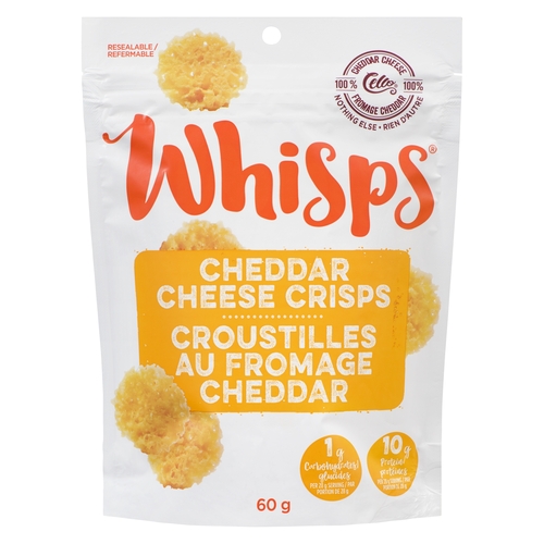 Whisps Cheese Crisps - Cheddar 60g, 1 Each
