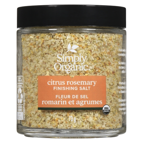 Simply Organic - Finishing Salt - Citrus Rosemary 73g, 1 Each