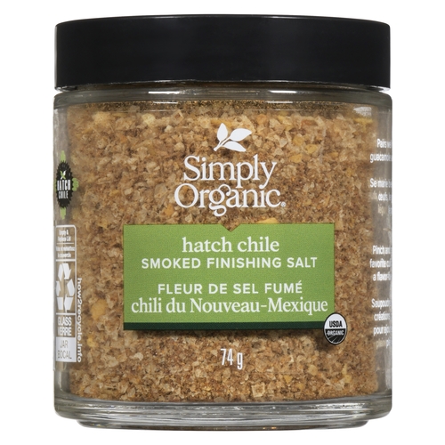 Simply Organic - Smoked Finishing Salt Hatch Chile 74g, 1 Each