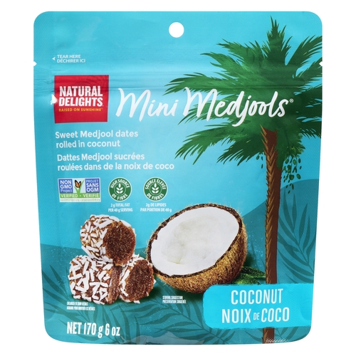Natural Delights - Mini Medjools - Coconut 170g, 1 Each