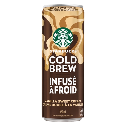 Starbucks - Cold Brew Coffee Drink - Vanilla Sweet Cream 325ml, 1 Each