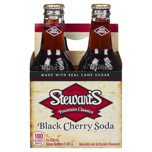 Stewart's - Black Cherry Soda 4/355ml
