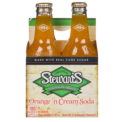 Stewart's - Orange 'n Cream Soda 4/355ml