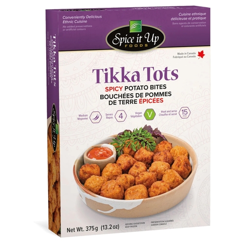 Spice It Up Foods - Tikka Tots - Spicy Potato Bites 375g