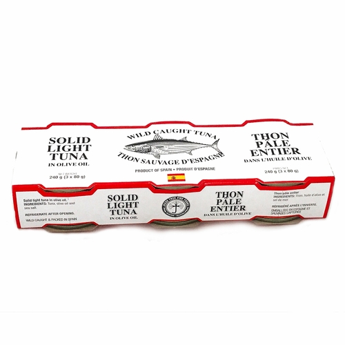 Jesse Tree Fine Foods - Solid Light Tuna In Olive Oil - 3 Pack 240g, 1 Each