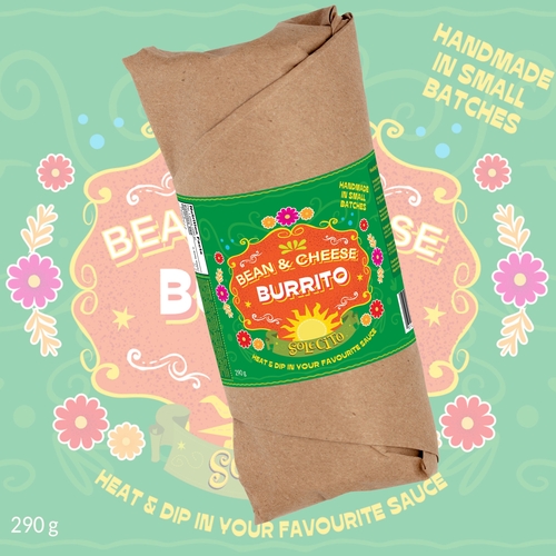Solecito - Bean & Cheese Burrito 290g, 1 Each