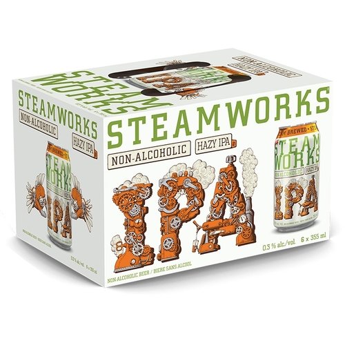 Steamworks - Non-Alcoholic Hazy IPA 6/355ml, 1 Each