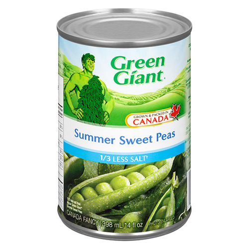 Green Giant - Summer Sweet Peas - 1/3 Less Salt 398ml
