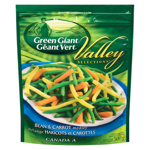 Green Giant - Valley Selections - Bean & Carrot Medley - Frozen 500g, 1 Each