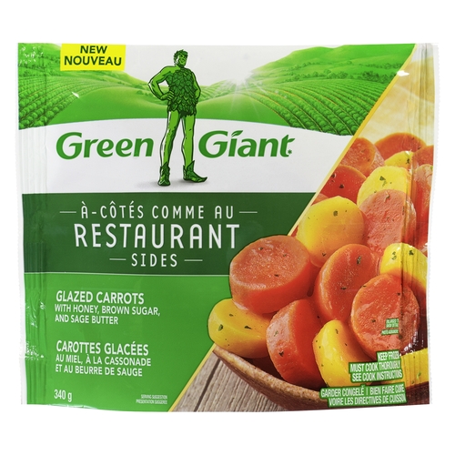Green Giant Restaurant Sides - Glazed Carrots with Honey, Brown Sugar & Sage Butter 340g, 1 Each