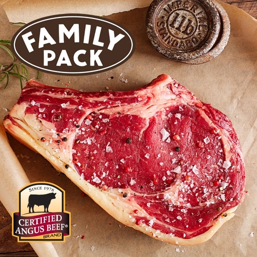 Family Pack AAA Certified Angus Beef Rib Steak - Avg. 2 Pieces Per Pack, 900 Gram
