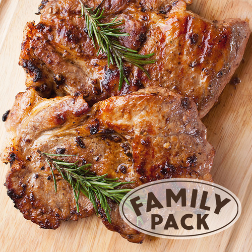 Family Pack Canadian Fresh Boneless Pork Sirloin Chops - Avg. 5 Pieces Per Pack, 1.5 Kilogram