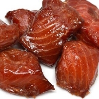 Hardy Buoys Smoked Fish Inc - Wild Sockeye Smoked Salmon Candied Nuggets - Maple, 100 Gram