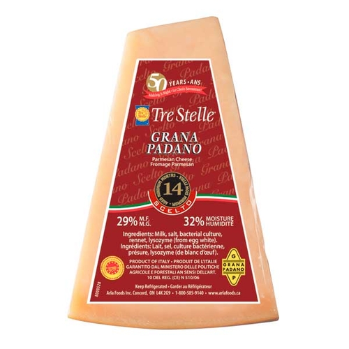 Tre Stelle - Grana Padano Parmesan Cheese 29% m.f., 100 Gram