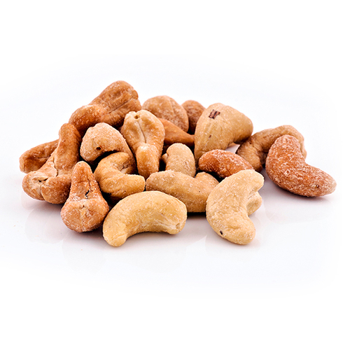 Pre-packaged Bulk Organic Cashews - Whole Roasted & Salted, 150 Gram