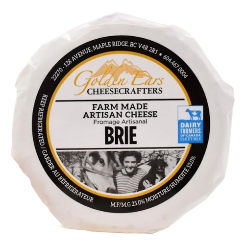 Golden Ears Cheesecrafters - Brie 25% m.f. 200g, 1 Each