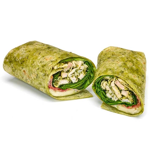 Deli Sandwich Chicken Pesto Club Wrap, 1 Each