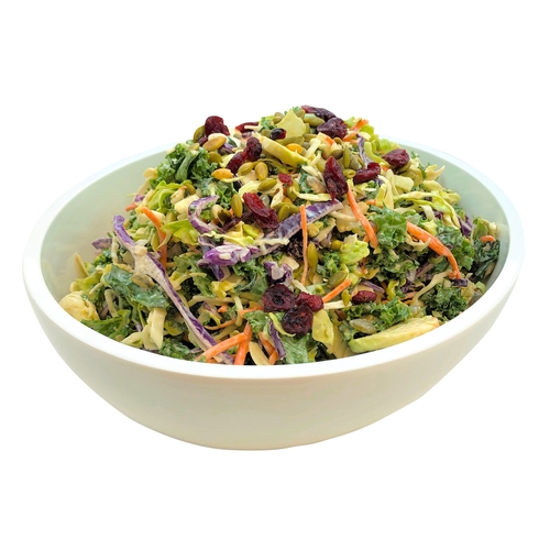 Kale Brussels Sprout Cranberry Salad