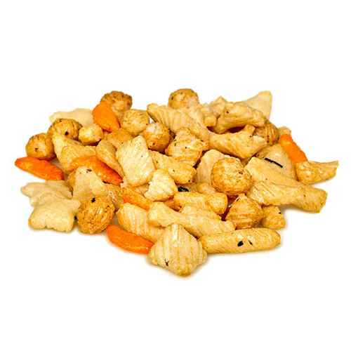 Pre-packaged Bulk Oriental Rice Crackers, 125 Gram